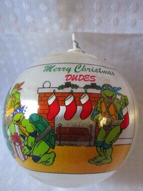 1990 Mirage Studio Teenage Mutant Ninja Turtles Satin Christmas Ornament